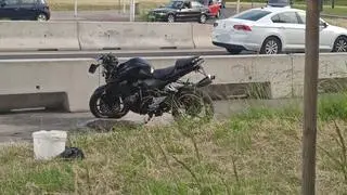 Wypadek motocyklisty 