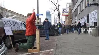 Protest taksówkarzy