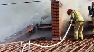 Pożar sali weselnej w Markach