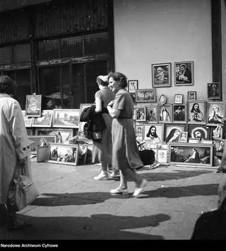 Bazar Różyckiego - fotografia z 1955 roku