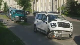 Citroen uderzył w motocykl