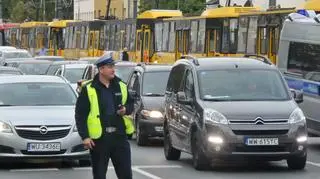 Kolizja z tramwajem na Puławskiej