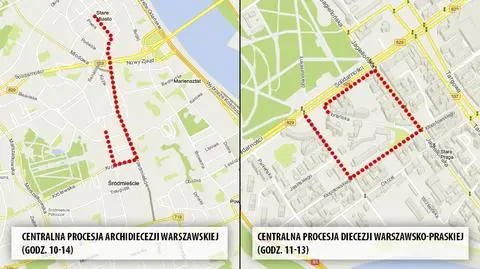 Procesje Bożego Ciała w całym mieście. Utrudnienia i objazdy