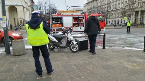 Wypadek na Muranowie. Jedna osoba w szpitalu