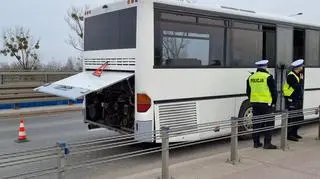 Zepsuty autobus przy alei 4 czerwca