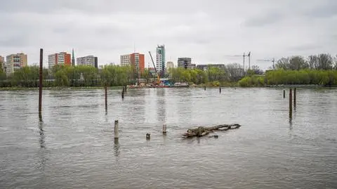 Wstrzymali wbijanie pali pod most pieszo-rowerowy przez Wisłę