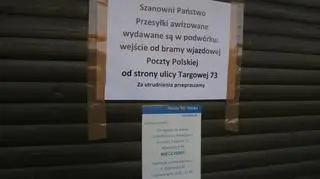 Zamknięta poczta przy Targowej