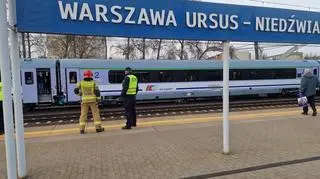 Potrącenie przez pociąg przy stacji Warszawa Ursus-Niedźwiadek