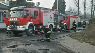 Pożar bliżniaka na Bródnie