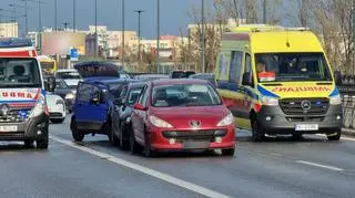 Zderzenie na moście Łazienkowskim