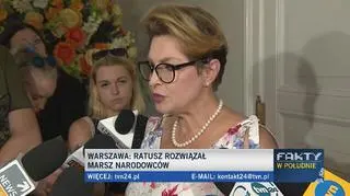 Ewa Gawor o zakazie marszu