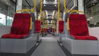 Wnętrze nowego tramwaju Hyundai