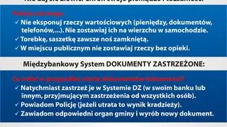 Takie dokumenty rozdaje policja w czasie akcji "Nie daj się złowić"