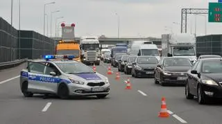 Zderzenie na autostradzie 