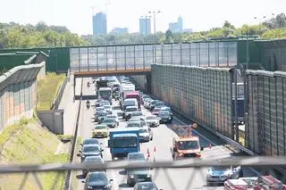 Zderzenie pięciu aut na S8