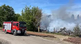 Pożar pustostanu na Kijowskiej 