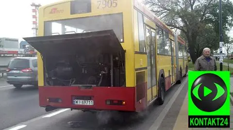 Awaria autobusu na Połczyńskiej