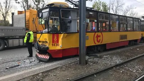 Zderzenie dwóch tramwajów na Woli