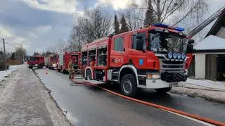 Pożar budynku gospodarczego 