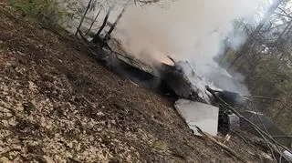 Wypadek samolotu na Mazowszu