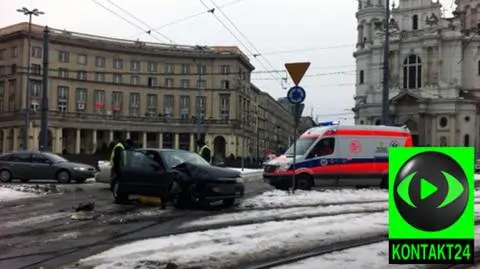 Kolizja zatrzymała tramwaje