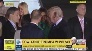 Powitanie Trumpa