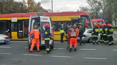 Spóźnione tramwaje. Przez stłuczkę na Mokotowie