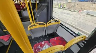 Zdarzenie z udziałem autobusu na Łopuszańskiej 