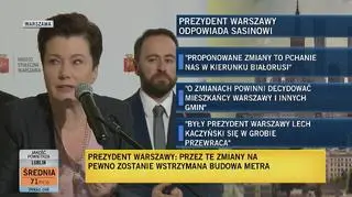 Prezydent Warszawy krytykuje propozycje PiS-u