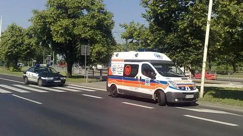 Pieszy potrącony na pasach