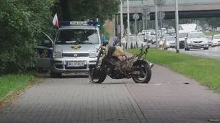 Spalony motocykl