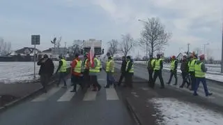 Protest rolników w Janowie