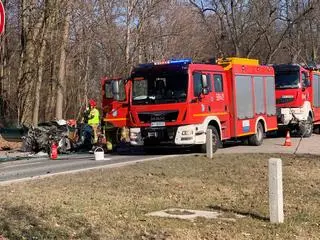 Wypadek w miejscowości Pęcice