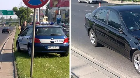 Wszedł prosto pod koła mercedesa