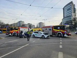 Zderzenie na rondzie Kercelaka