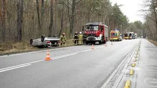 Dachowanie bmw w Wesołej