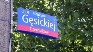 Ulica Gęsickiej na Mokotowie 