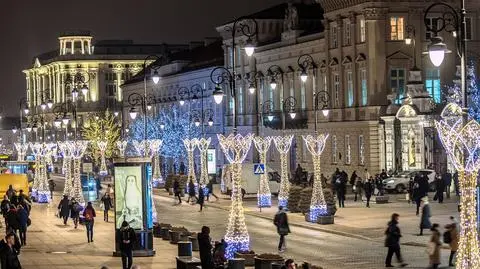 Iluminacja świąteczna na Krakowskim Przedmieściu 