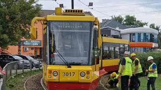 Na pętli Gocławek wykoleił się tramwaj