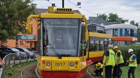 Tramwaj wykoleił się na pętli 