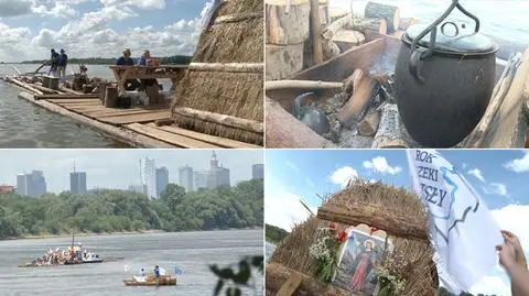 Wiwatówka, budy i "śryki", czyli życie na flisackiej tratwie
