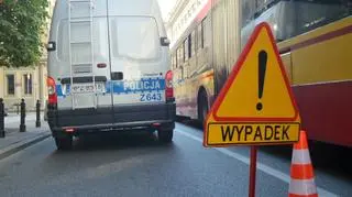 Wypadek na skrzyżowaniu Moniuszki i Jasnej