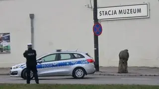 Akcja policji na Towarowej