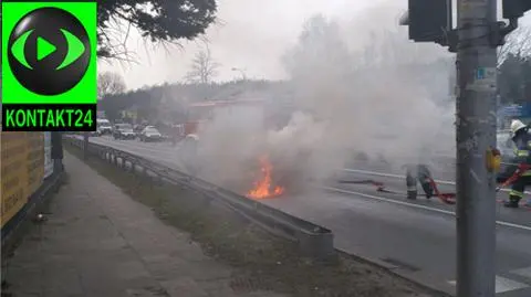 Renault w ogniu na Trakcie Brzeskim 