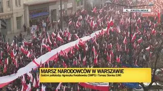 Około 14.30 ostatni uczestnicy marszu opuszczali rondo Dmowskiego