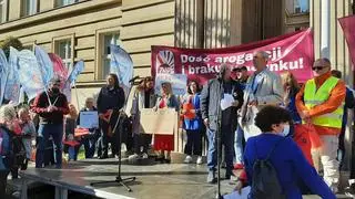 Związek Nauczycielstwa Polskiego zorganizował manifestację