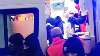 Podczas protestu użyto gazu łzawiącego