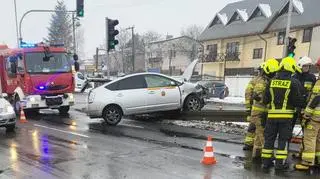 Zderzenie dwóch aut pod Warszawą
