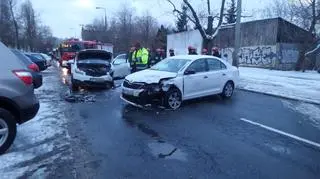 Czołowe zderzenie na Żupniczej