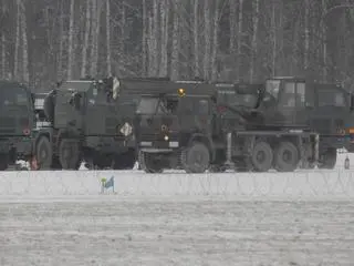 Polskie wyrzutnie Patriot dotarły do Warszawy